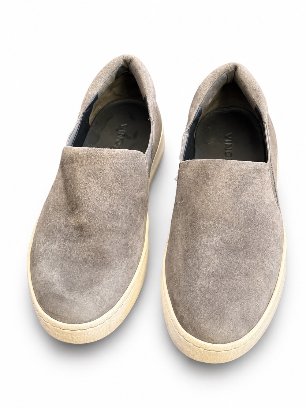 Vince Gray Suede Low Platform Slip-On Sneakers Women’s Size 6